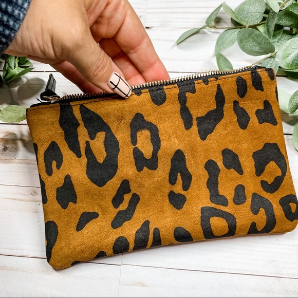 Clare V. Suede Leopard Clutch - Picture 5 of 5